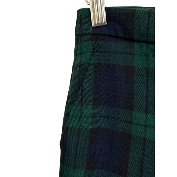 J.crew chic green black watch plaid Martie pants size 4 #H3704 - Picture 3 of 6